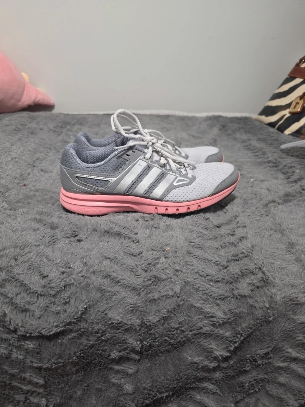 adidas Women’s Gray and Pink Athletic Sneakers